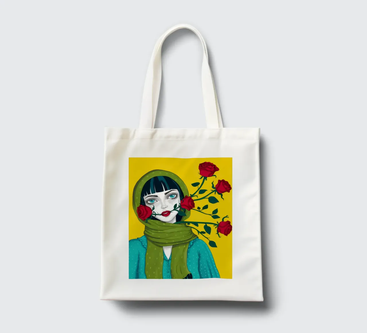 Parlare in rose borsa in juta da Flock Reverie