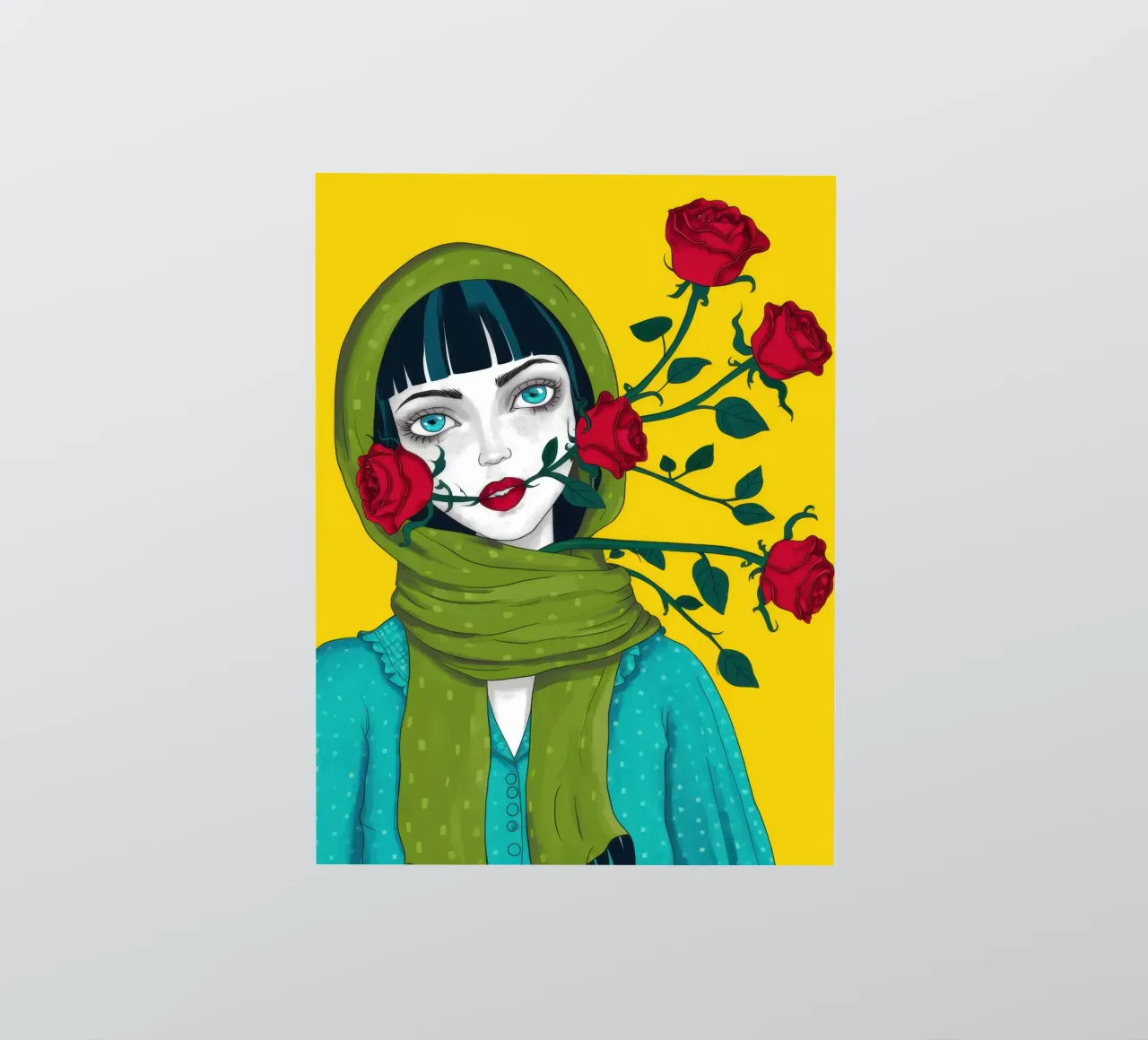 Parlare in rose adesivo da Flock Reverie