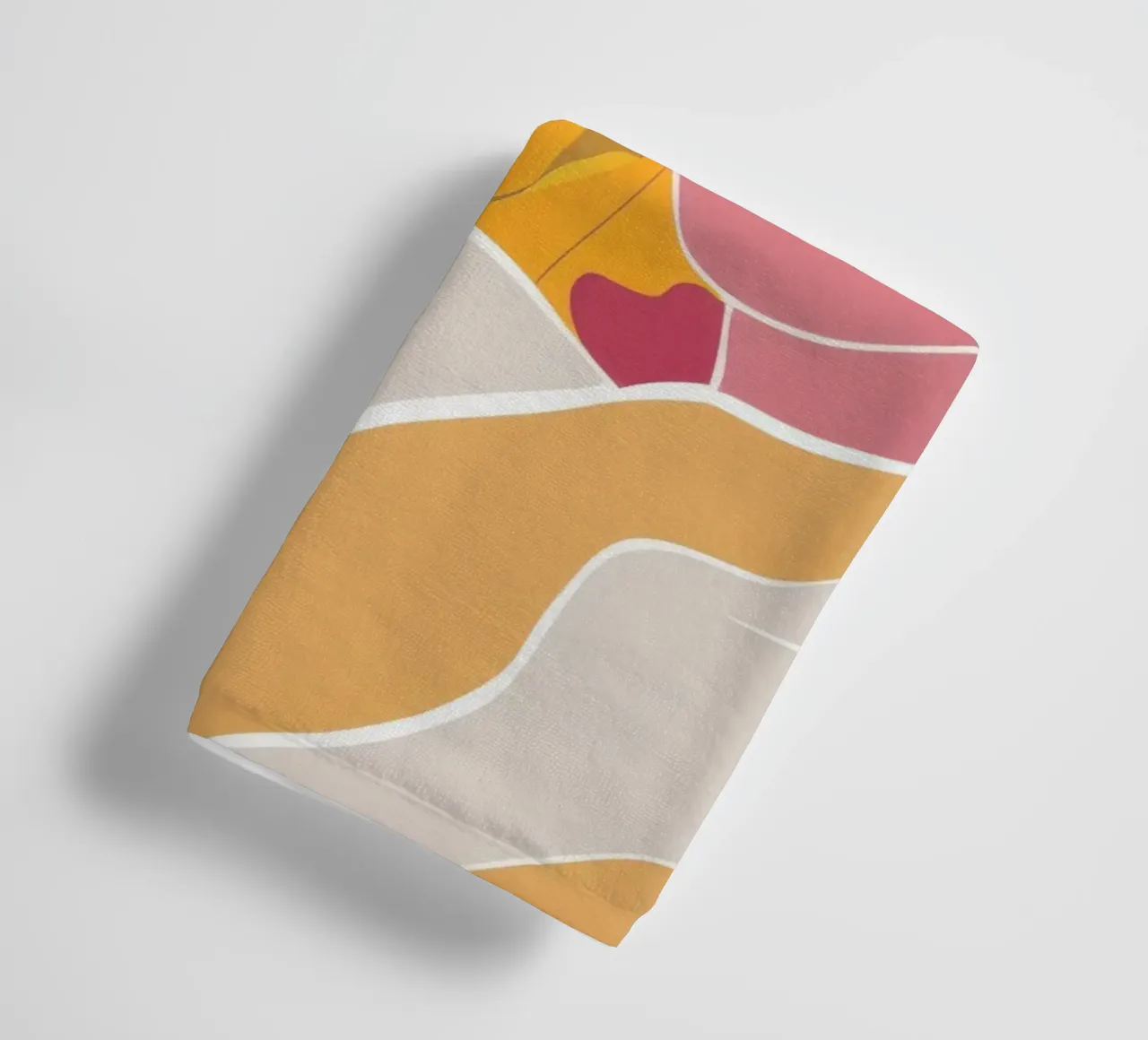 Levendige abstracte omhelzing badhanddoek van Veil Maya
