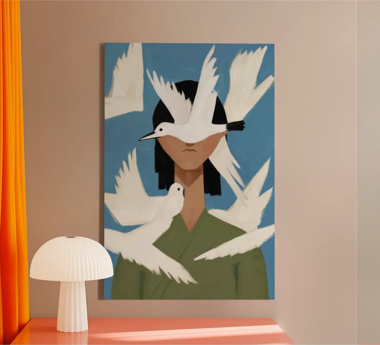 Guardian Dove Serenity canvas by Bring Haven