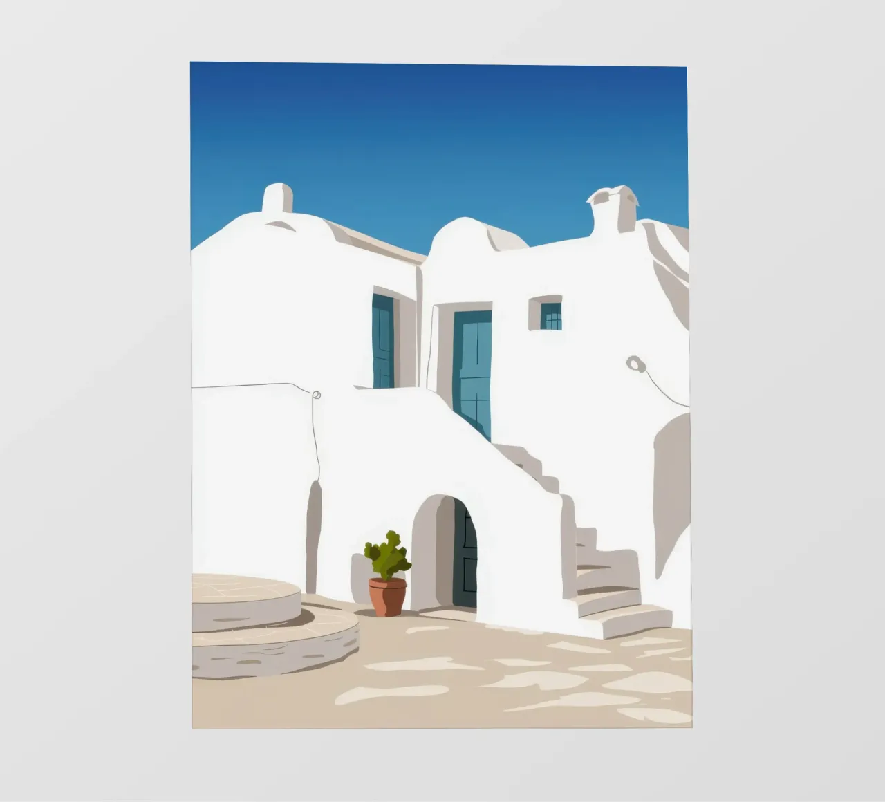 Cliffside Whitewashed Dream Backlit Folie von Prism Ritual