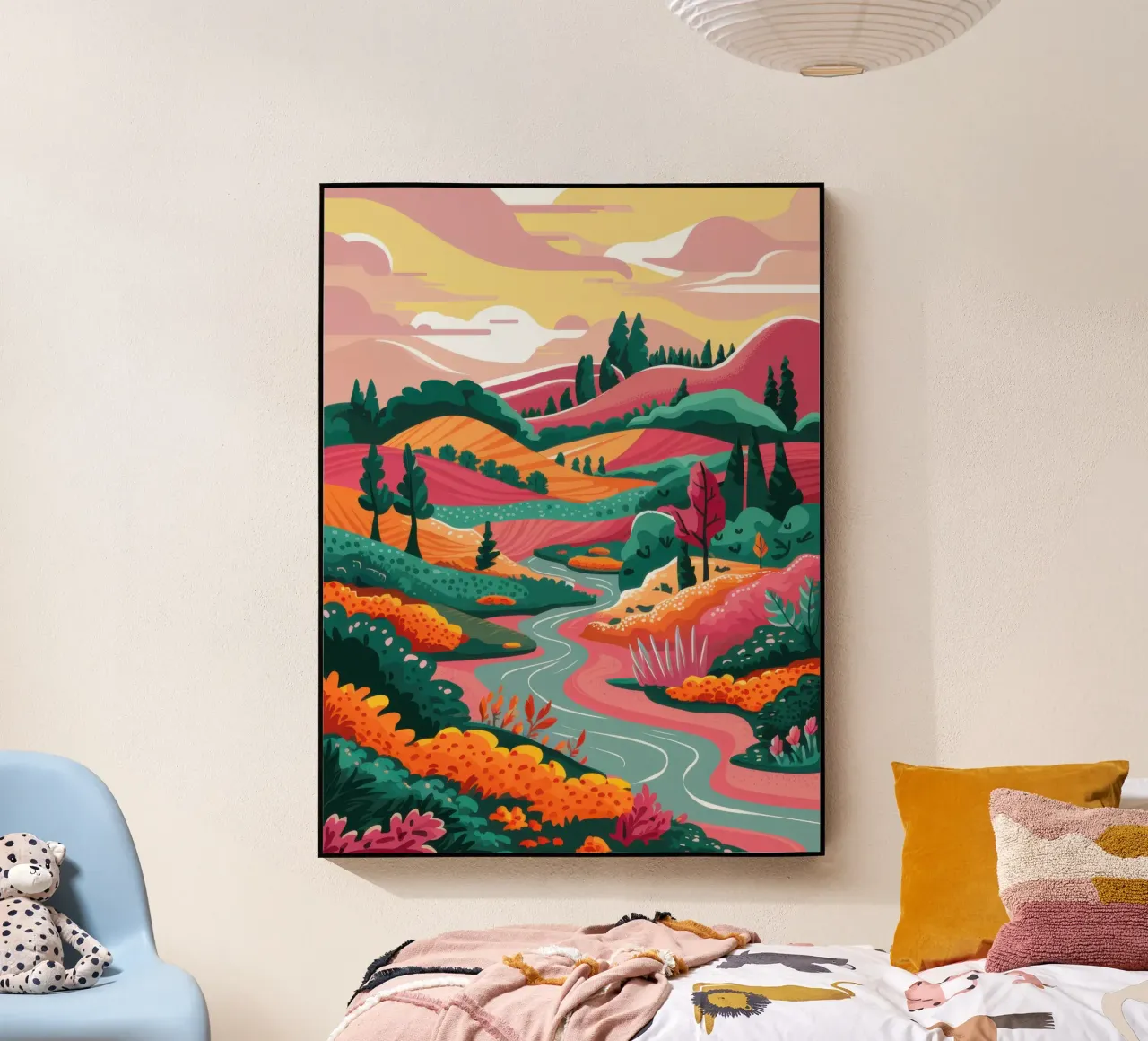 Colline toscane ondulate plexiglass da Veil Maya