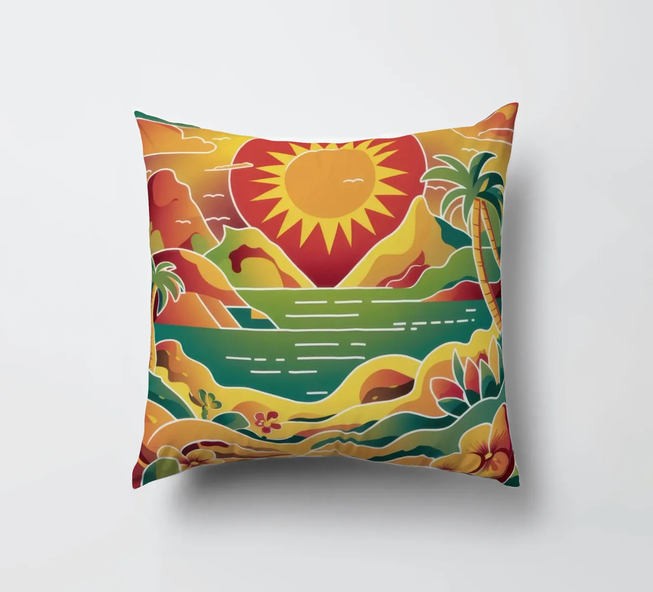 Tramonto Cuore Orizzonte cuscino da Bring Haven