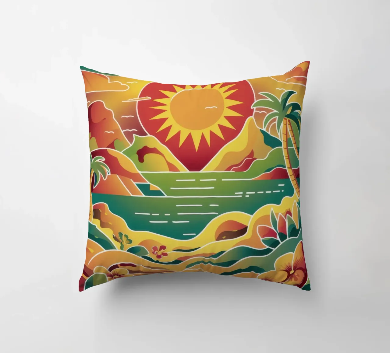 Tramonto Cuore Orizzonte cuscino da Bring Haven