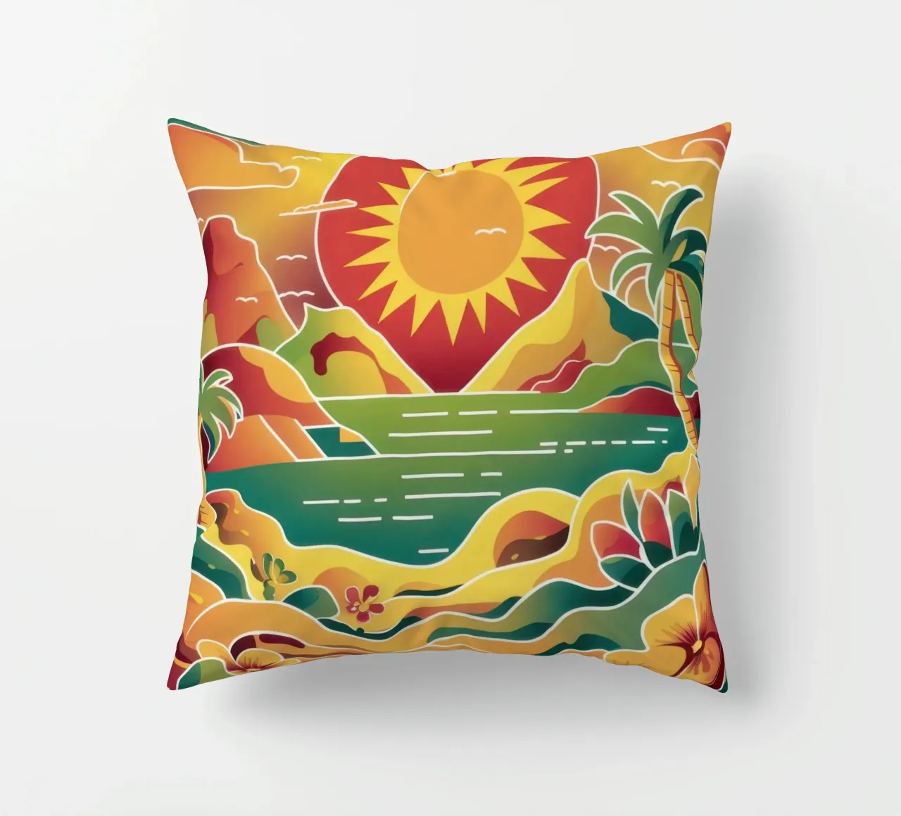 Tramonto Cuore Orizzonte cuscino da Bring Haven
