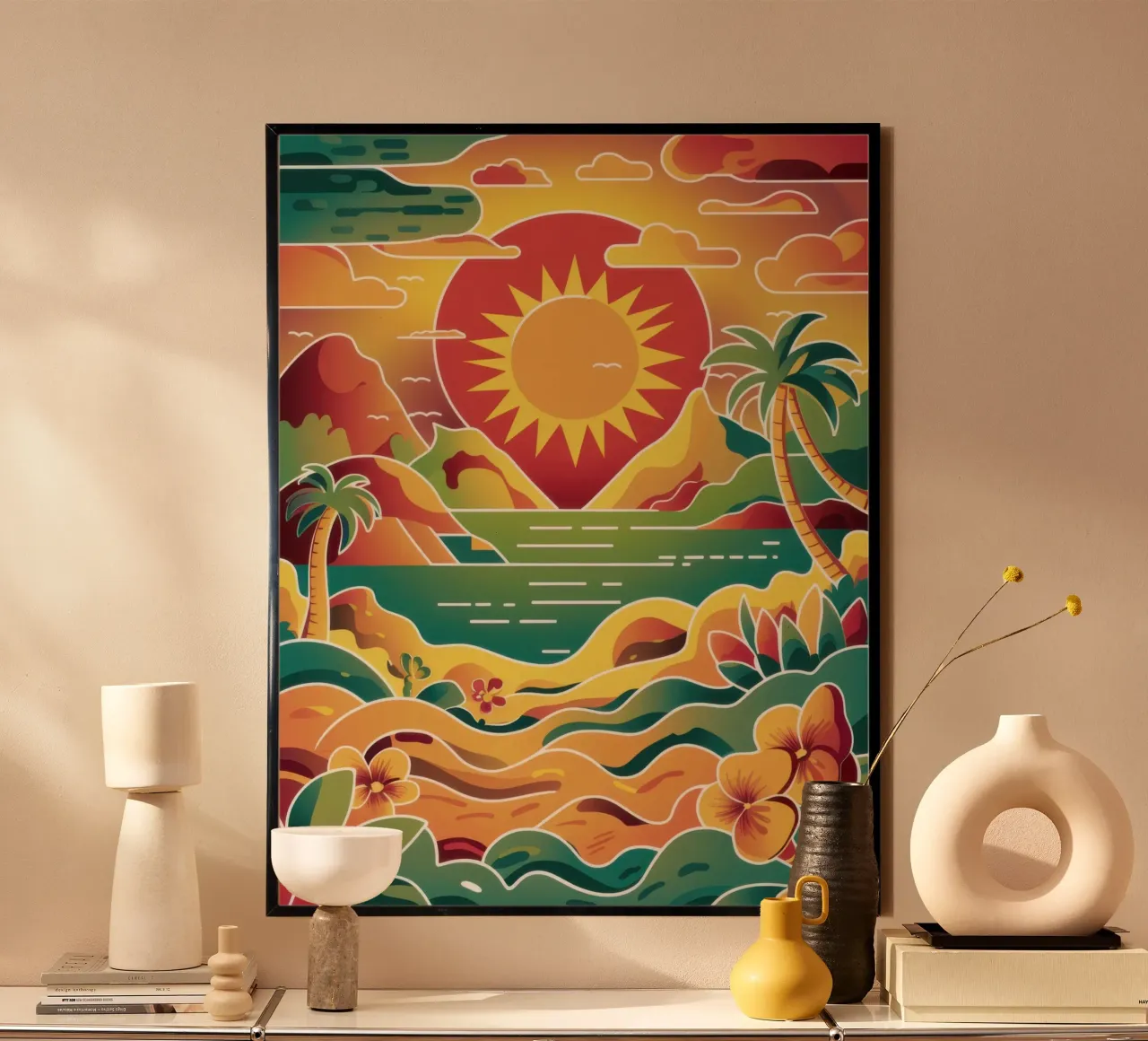Tramonto Cuore Orizzonte carta hahnemühle da Bring Haven