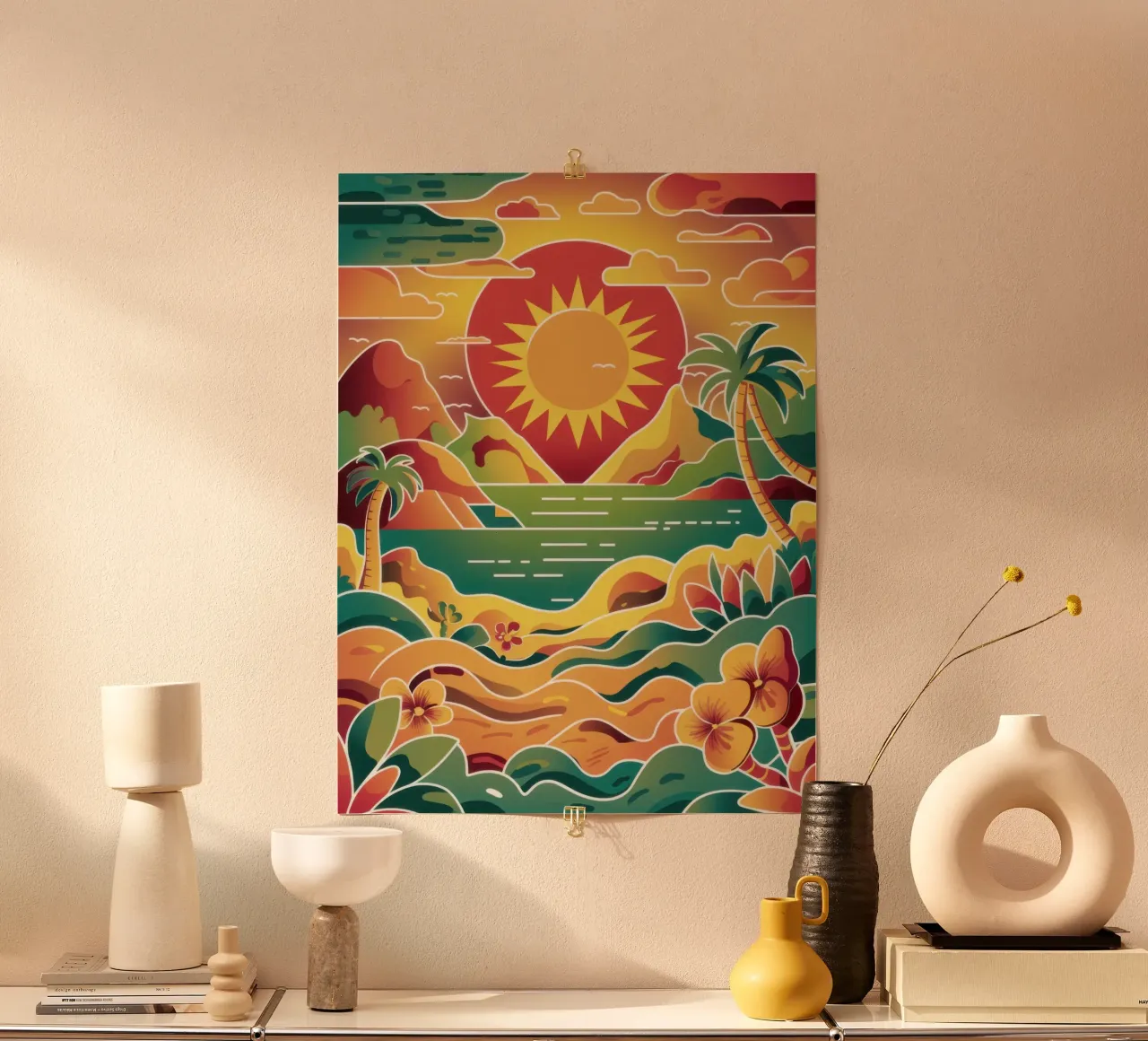 Tramonto Cuore Orizzonte carta hahnemühle da Bring Haven