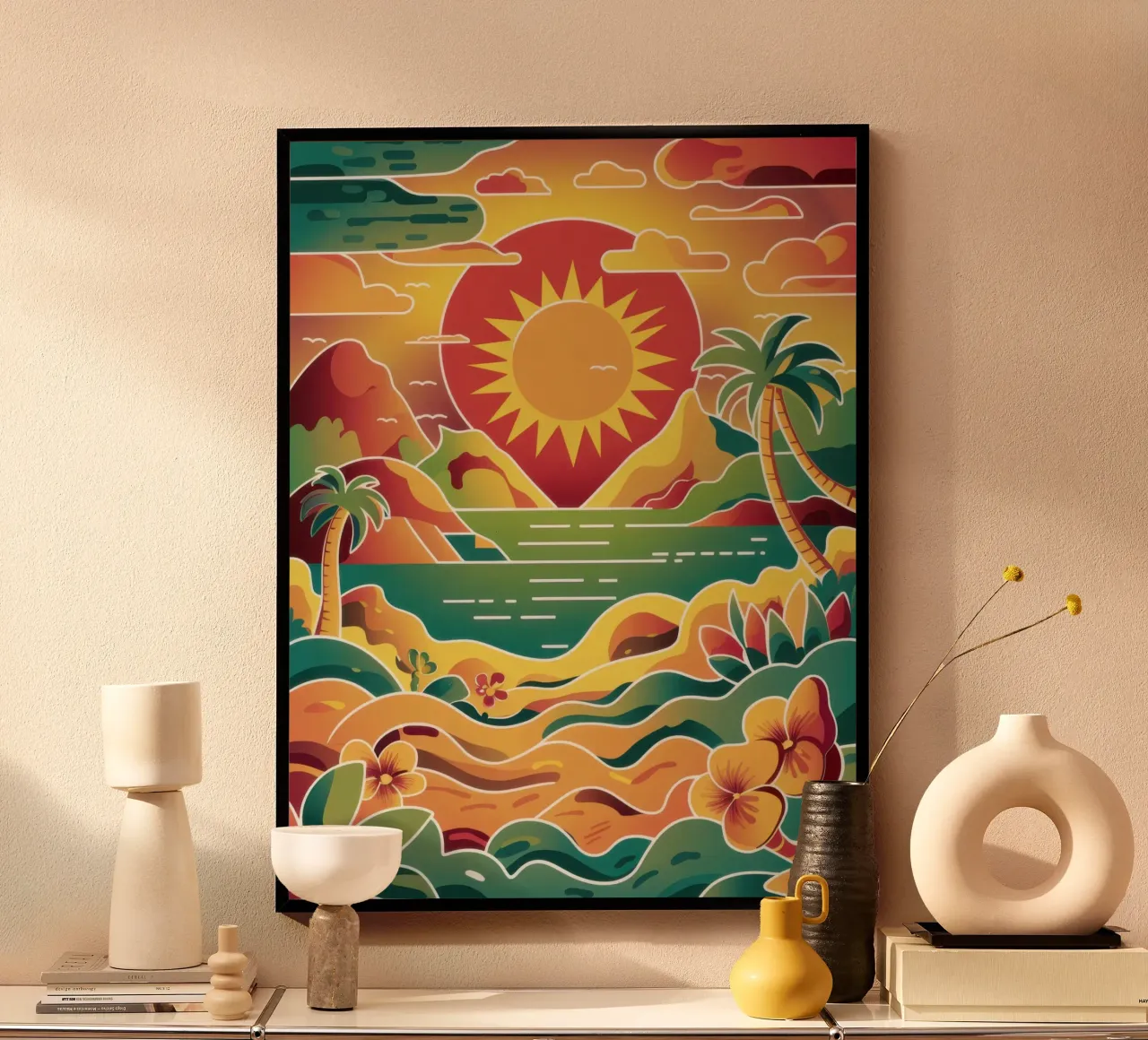 Tramonto Cuore Orizzonte carta hahnemühle da Bring Haven