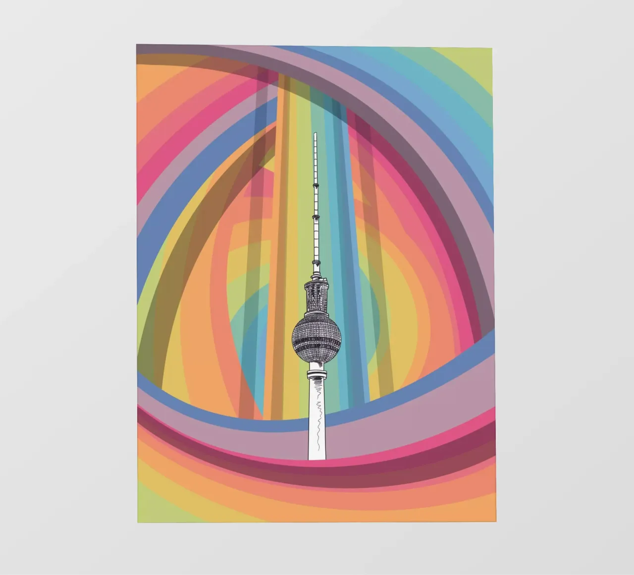 Vortex Berlin TV Tower backlit film by KP Design