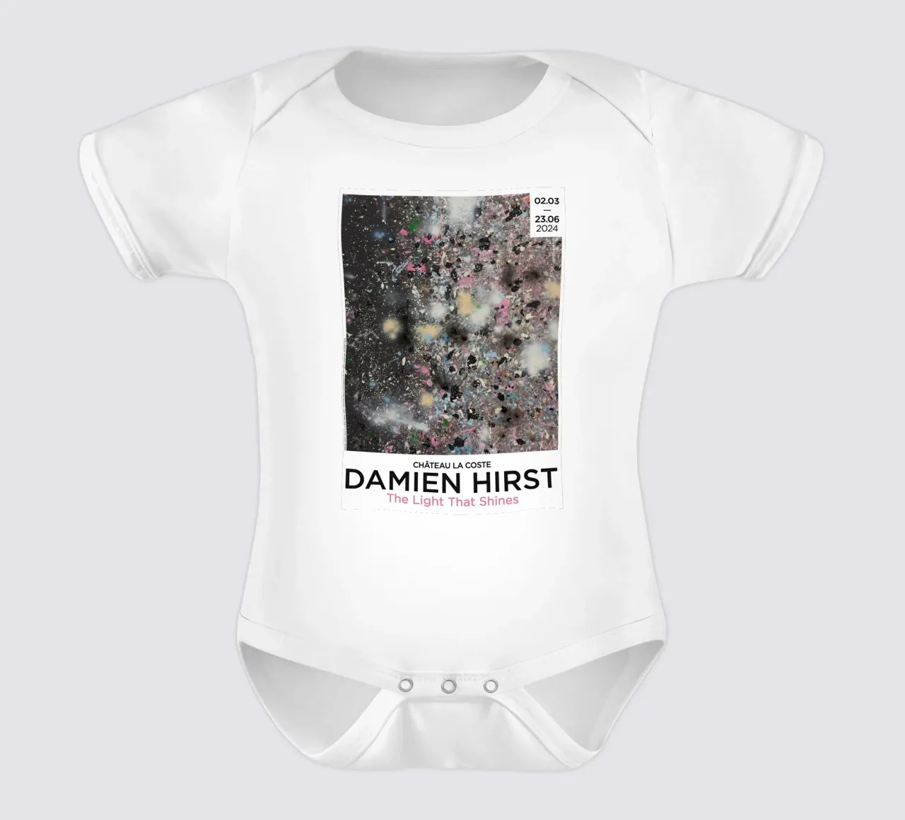 Damien Hirst Das Licht, das leuchtet 2024 Kurzarm Babybody von Romeyoprints