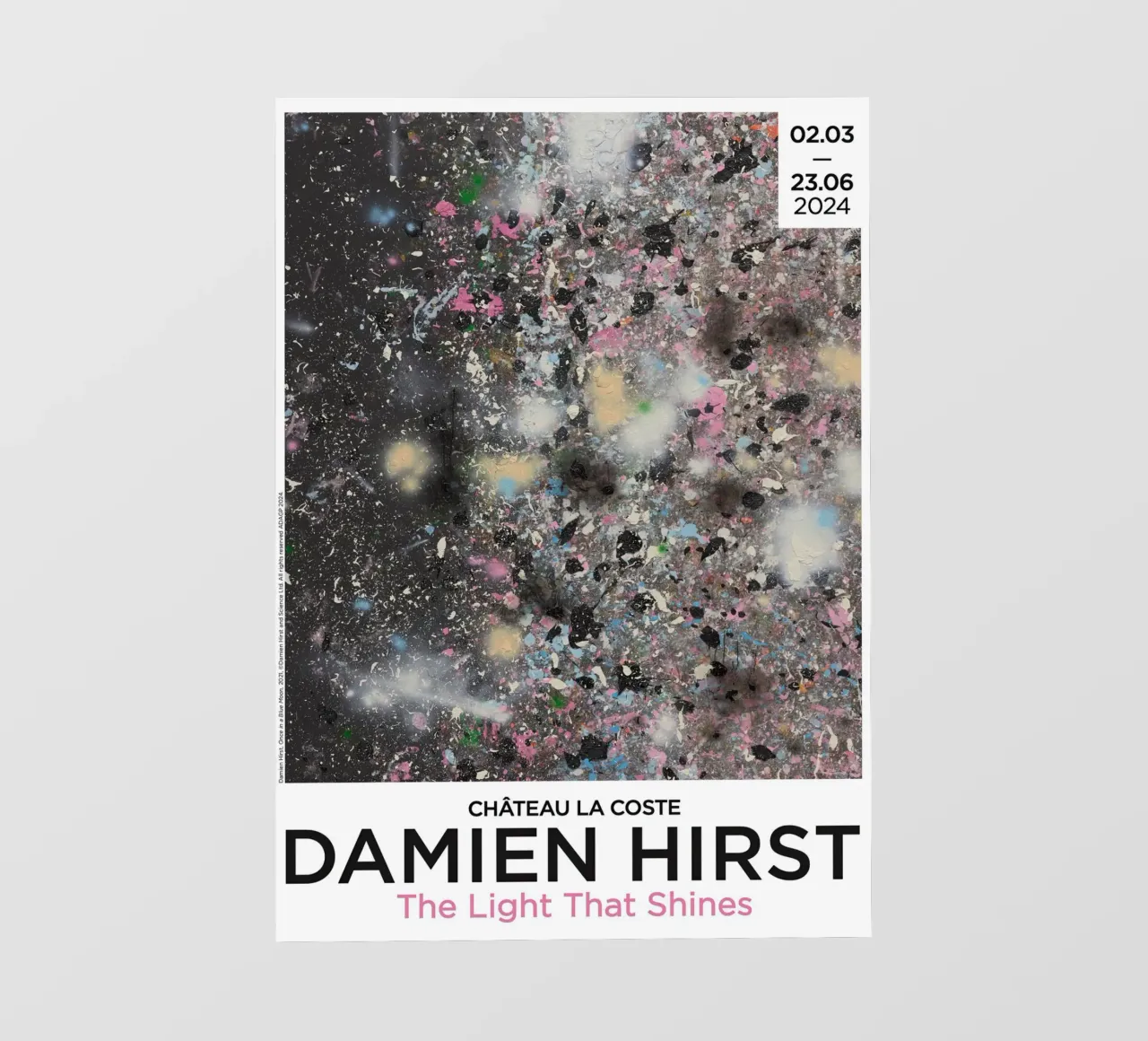 Damien Hirst La luce che illumina 2024 pellicola backlit da Romeyoprints