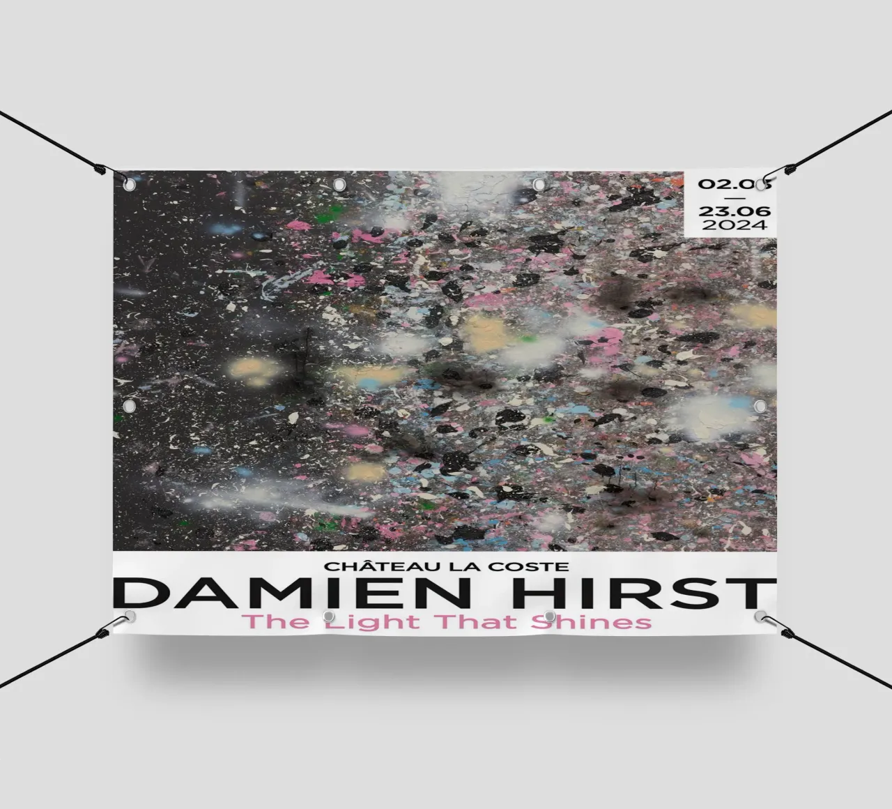 Damien Hirst La luce che illumina 2024 telo in pvc da Romeyoprints