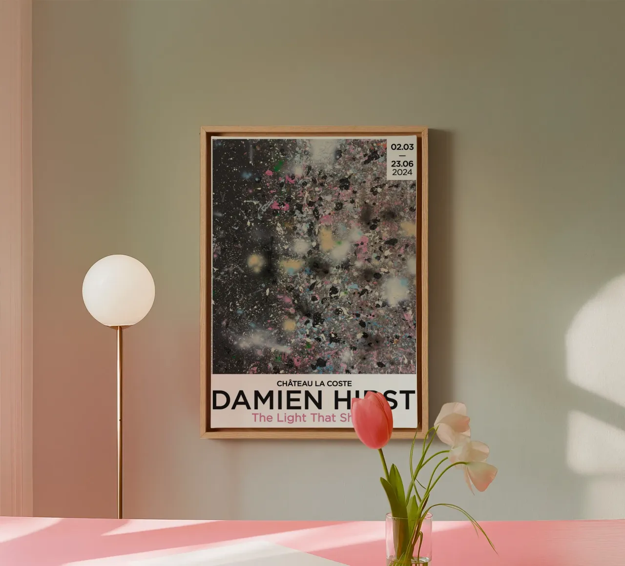 Damien Hirst The Light That Sines 2024 canvas by Romeyoprints