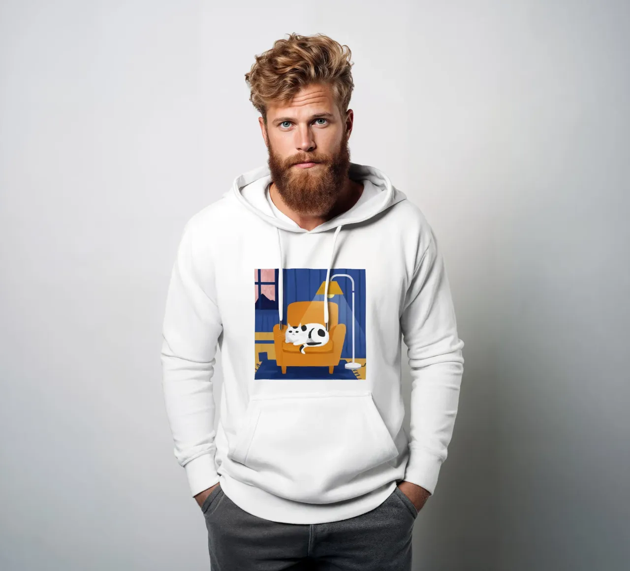 Accogliente angolo di lettura felpa con cappuccio da Bring Haven