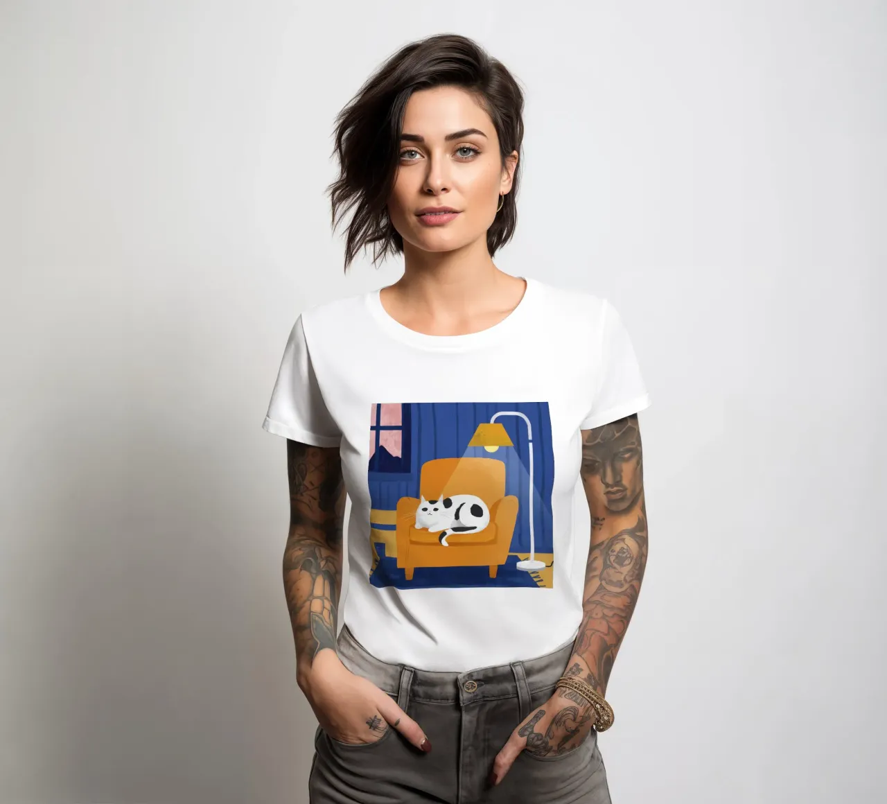 Coin lecture confortable t-shirt ajusté pour femmes de Bring Haven