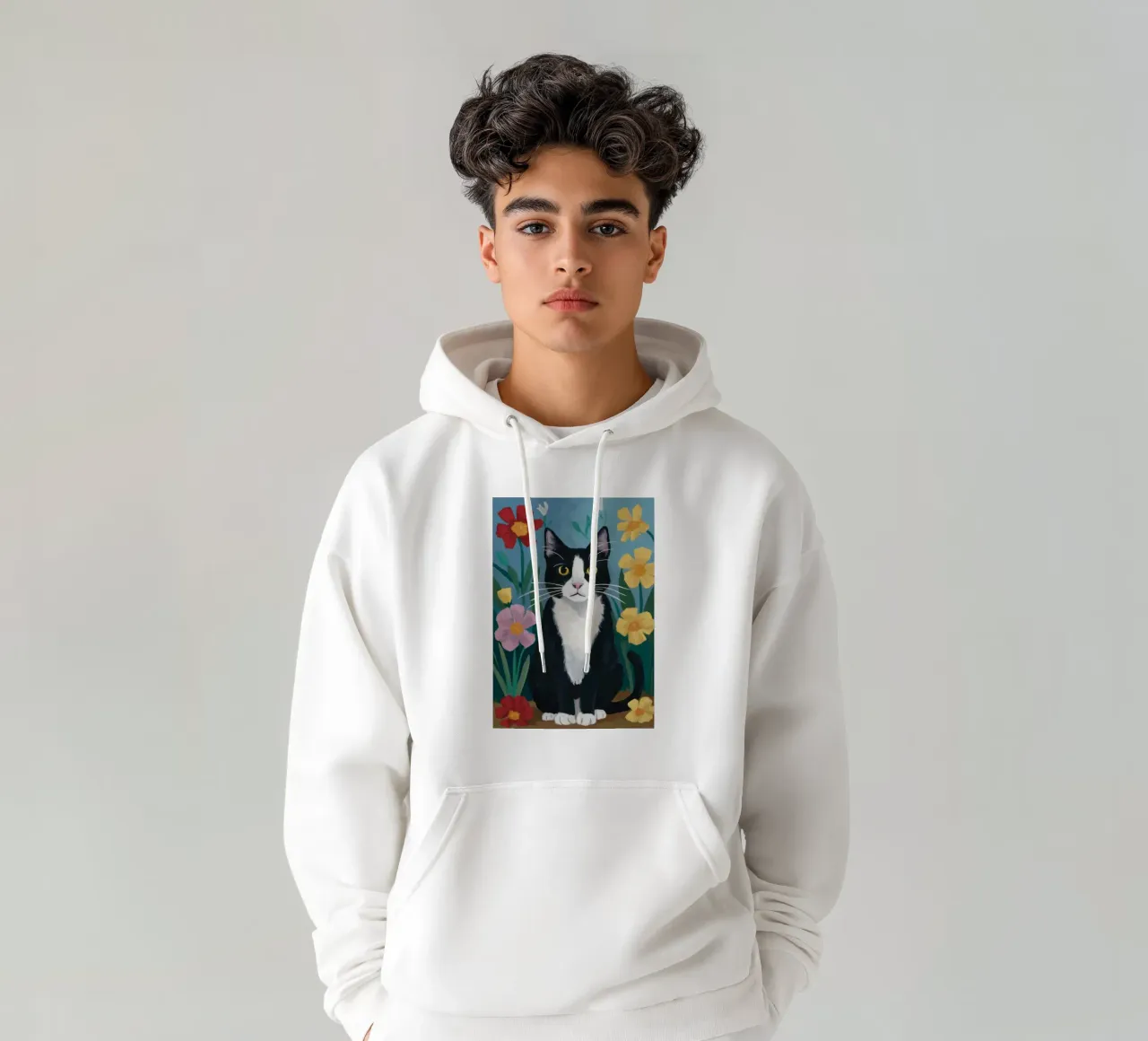 Sguardo da tulipano in smoking felpa con cappuccio da Prism Ritual