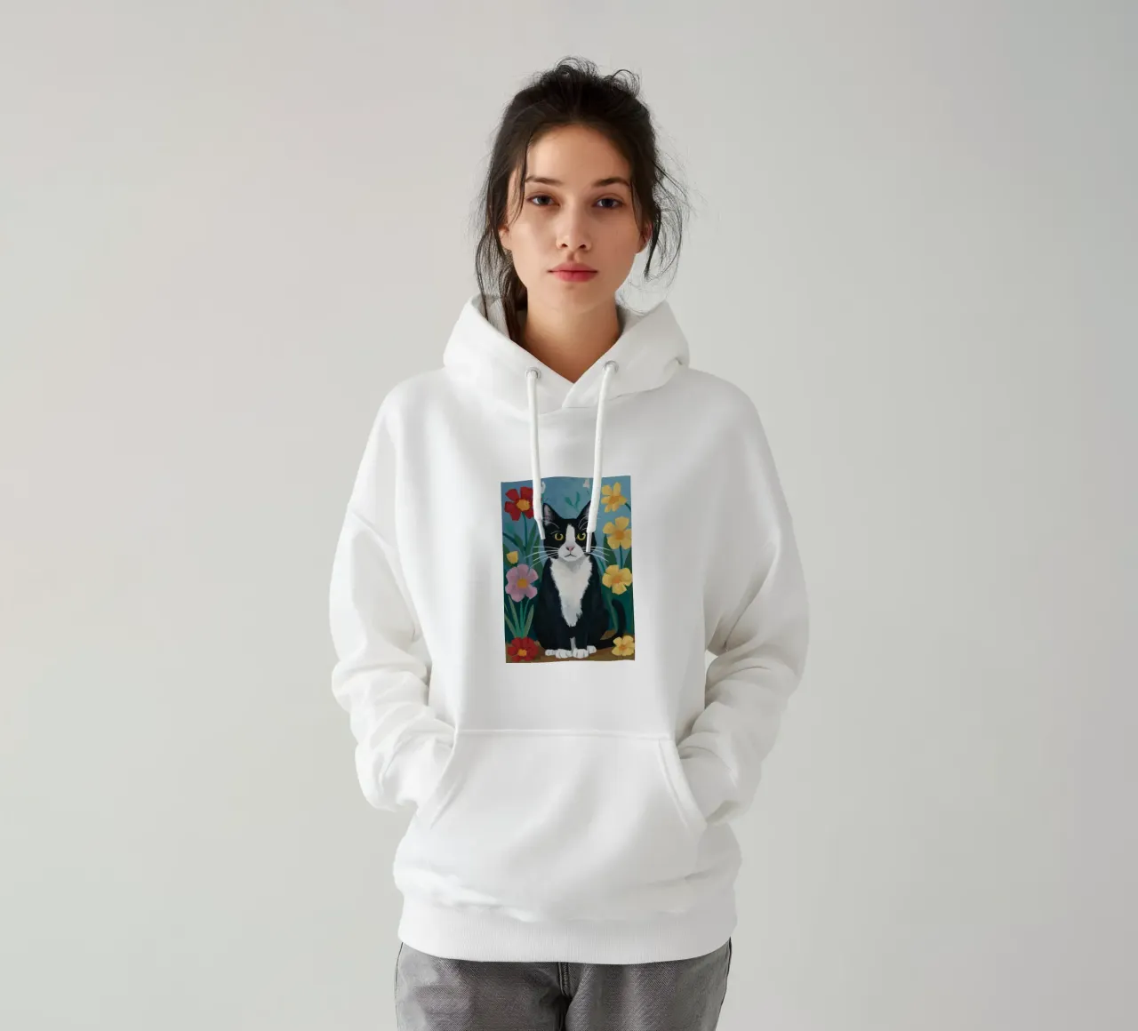 Sguardo da tulipano in smoking felpa con cappuccio da Prism Ritual