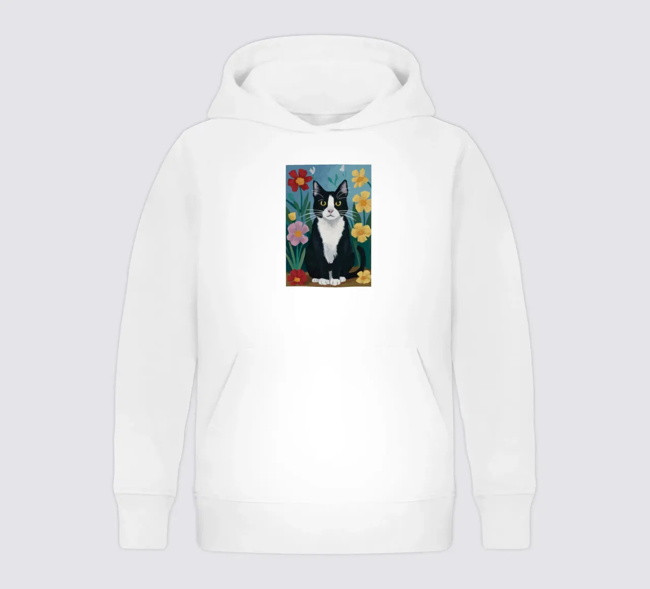 Sguardo da tulipano in smoking felpa bambino con cappuccio da Prism Ritual