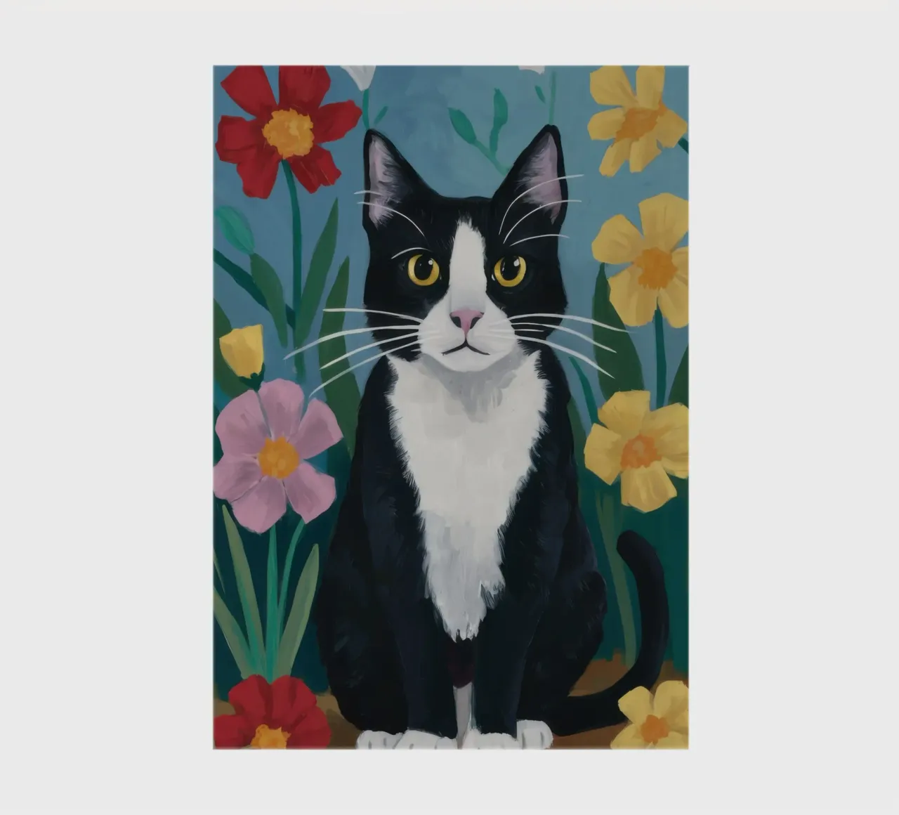 Tuxedo Tulip Gaze notebook by Prism Ritual