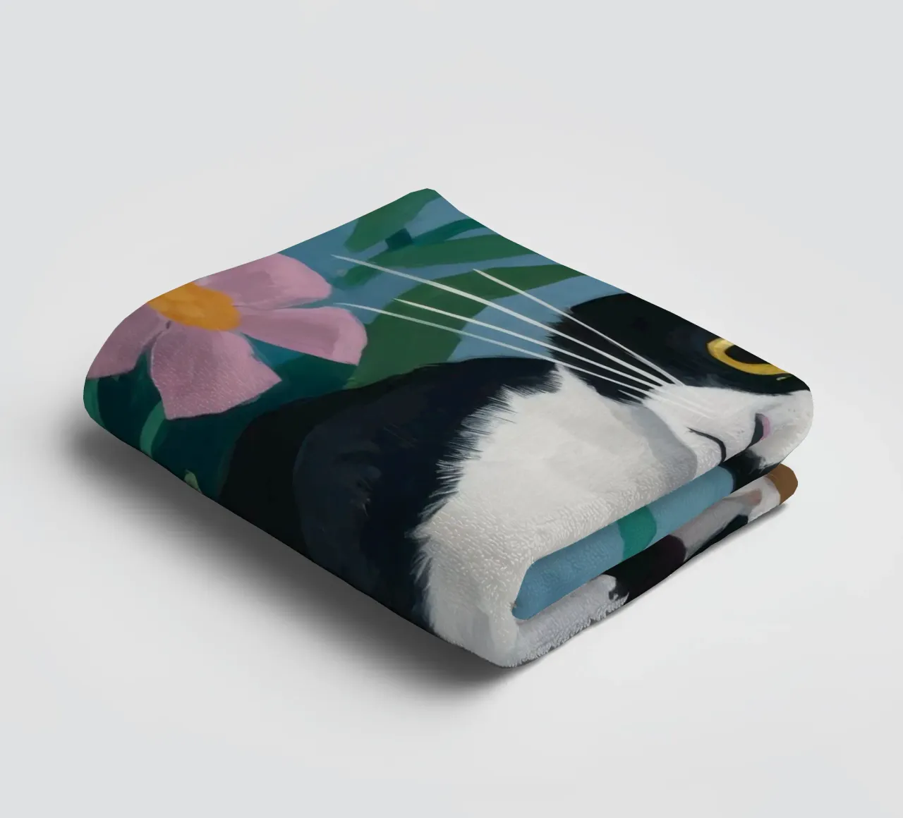 Sguardo da tulipano in smoking asciugamano da bagno da Prism Ritual