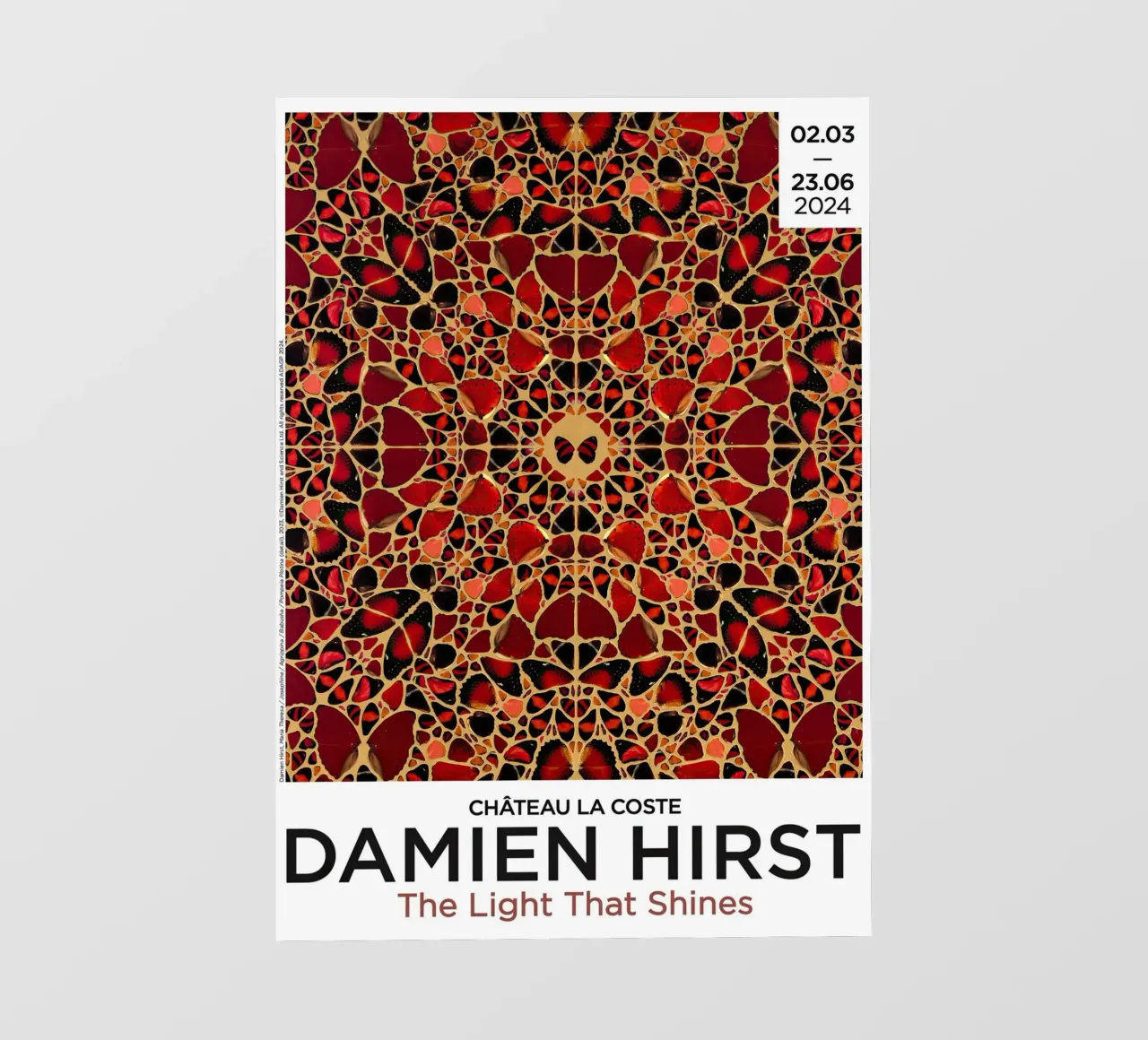 Poster Damien Hirst - Pompeia Plotina pellicola backlit da Romeyoprints