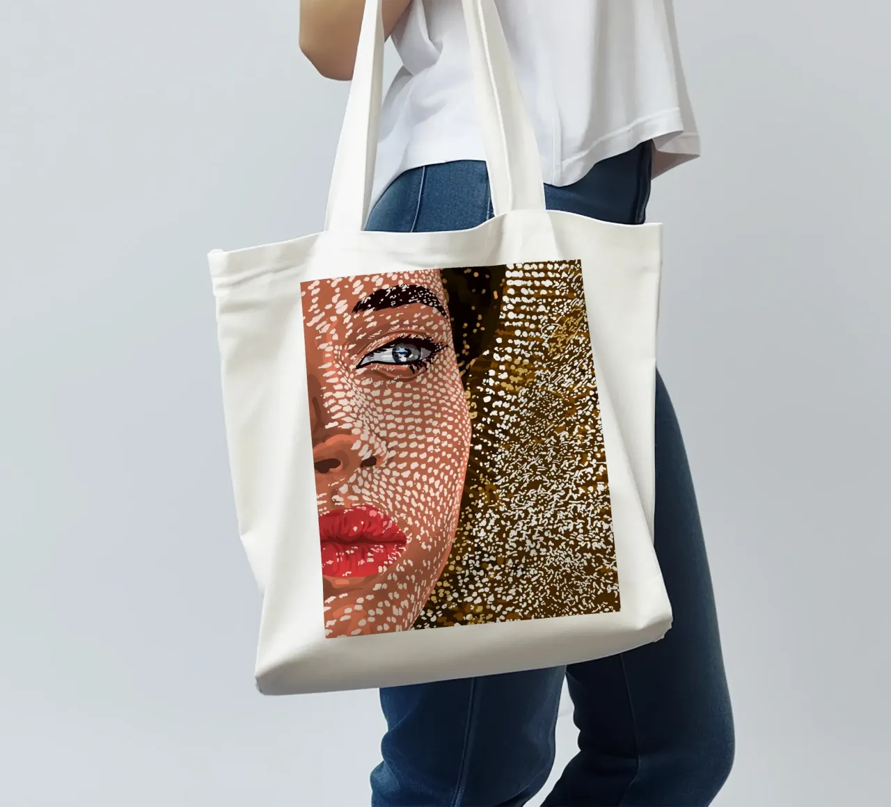 Under The Jute Hat tote bag by 83oranges