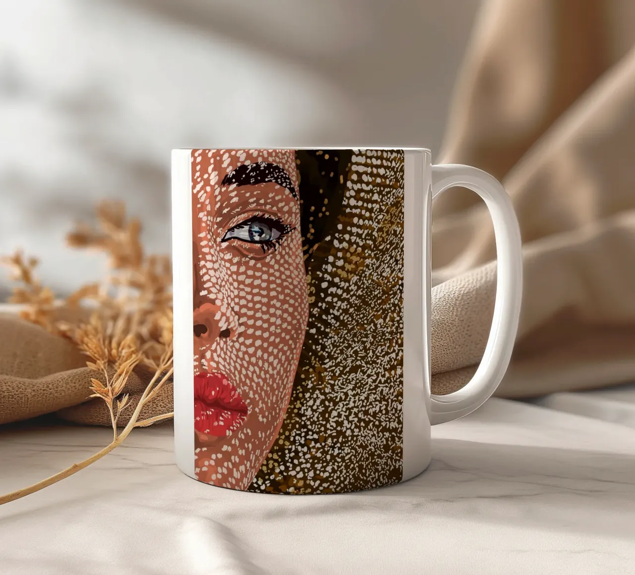 Sotto il cappello di iuta tazza in ceramica da 83oranges
