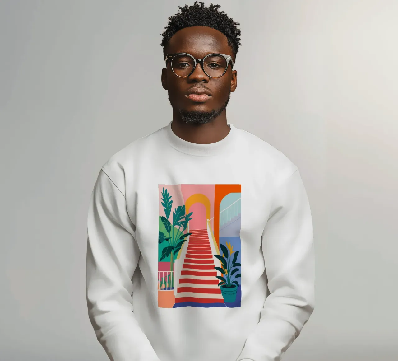 Stairway to Paradise sweatshirt by Veil Maya