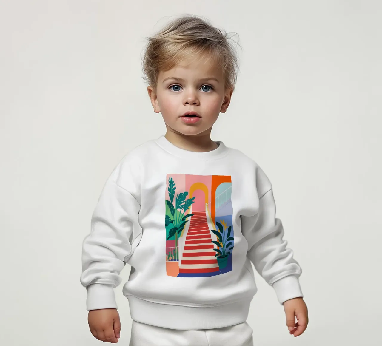 Scala per il paradiso felpa neonato da Veil Maya