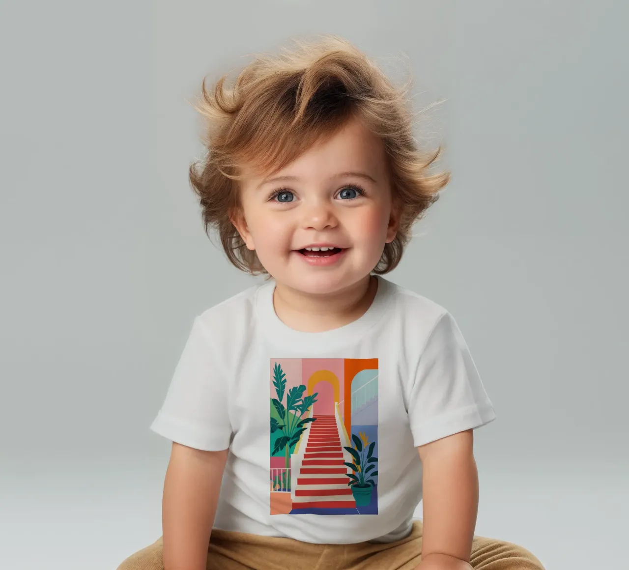 Scala per il paradiso maglietta neonato da Veil Maya