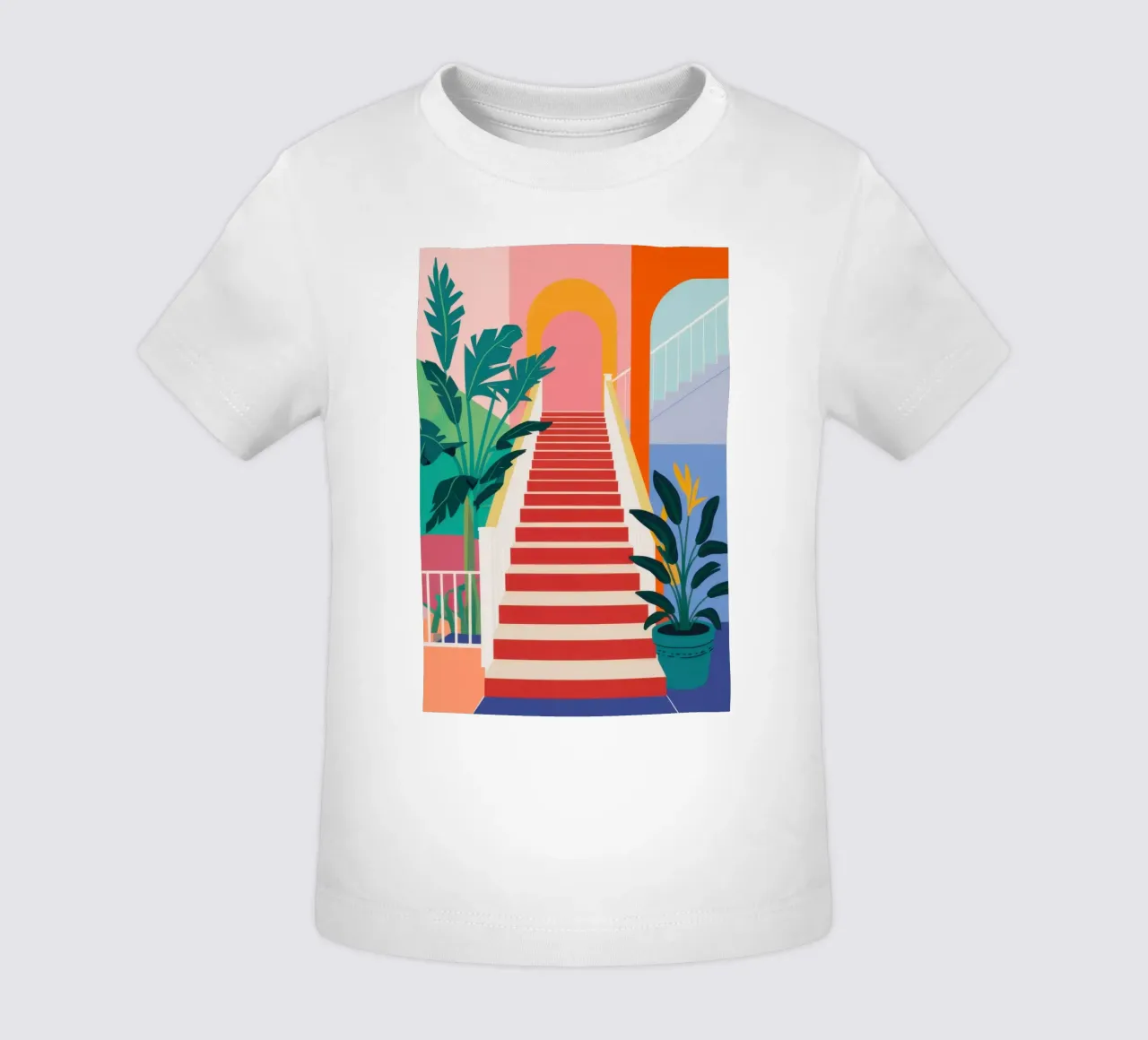 Scala per il paradiso maglietta neonato da Veil Maya