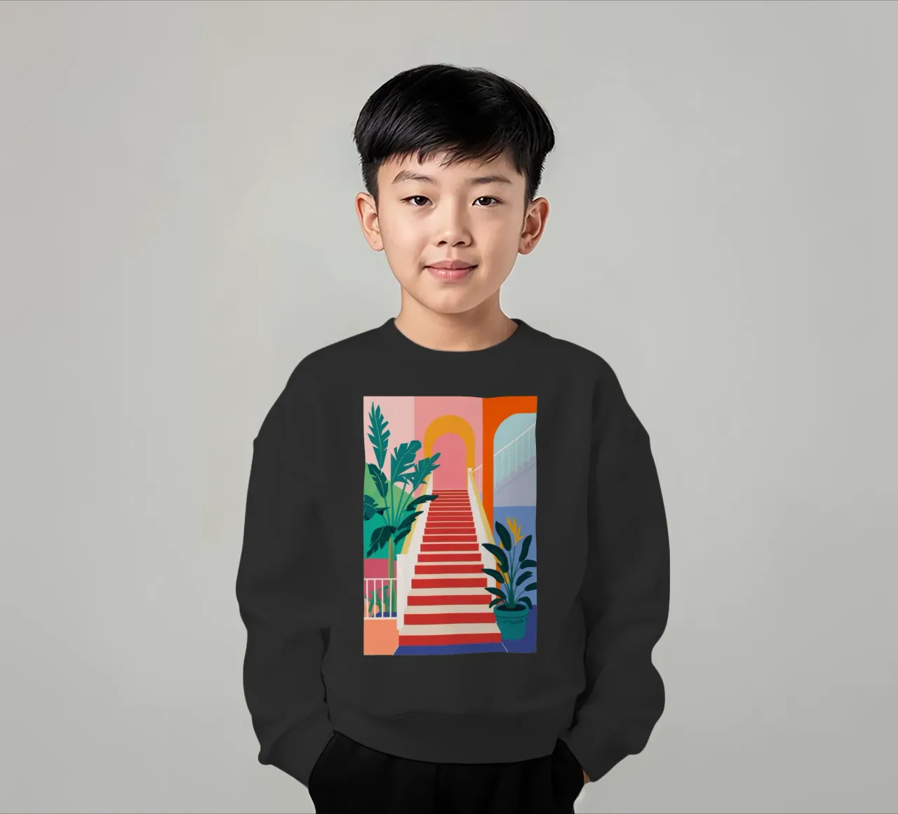 Scala per il paradiso felpa bambino da Veil Maya