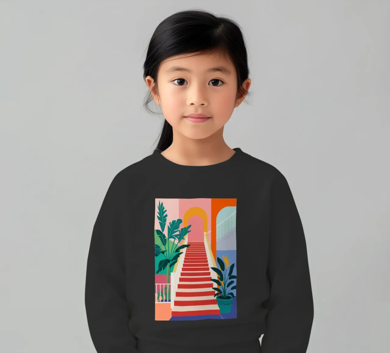 Scala per il paradiso felpa bambino da Veil Maya