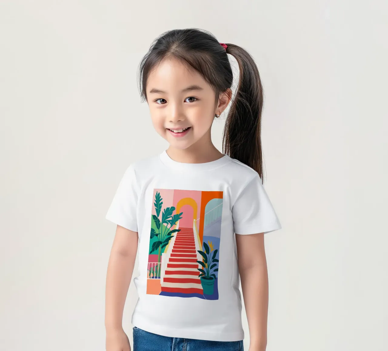 Scala per il paradiso t-shirt bambini da Veil Maya