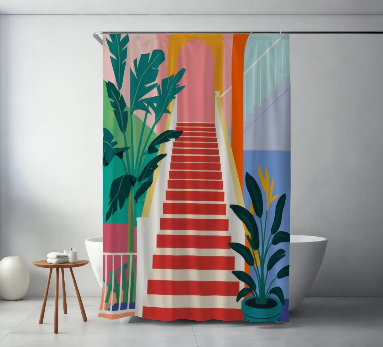 Scala per il paradiso tenda da doccia da Veil Maya