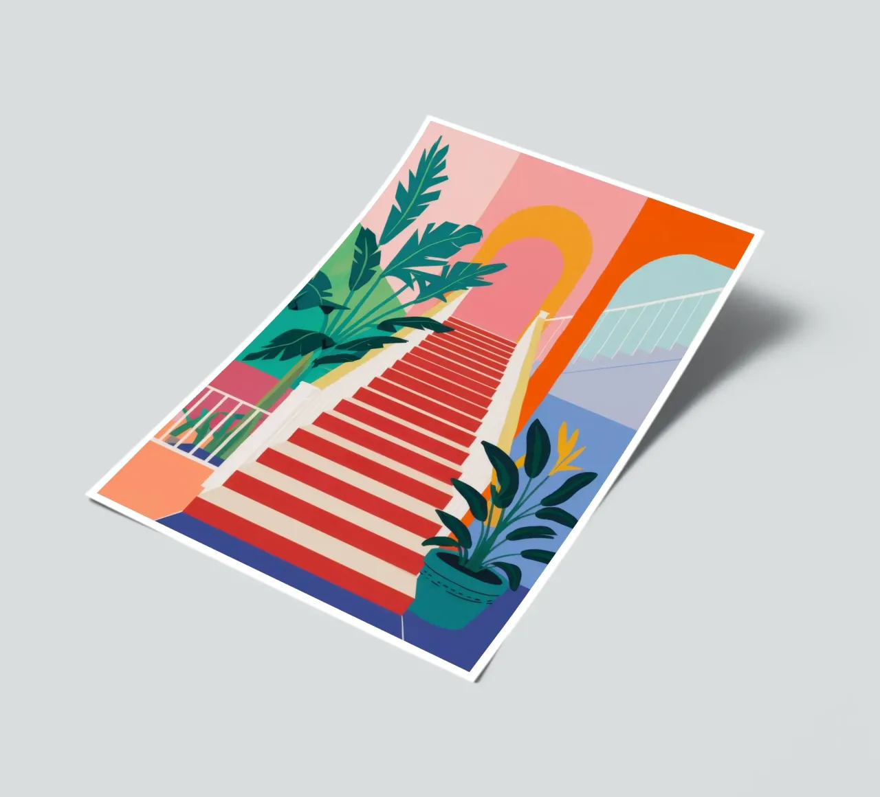 Scala per il paradiso foglio adesivo da Veil Maya