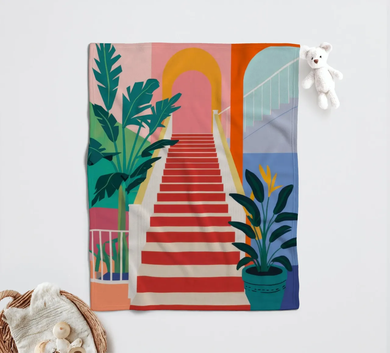 Scala per il paradiso coperta in pile da Veil Maya