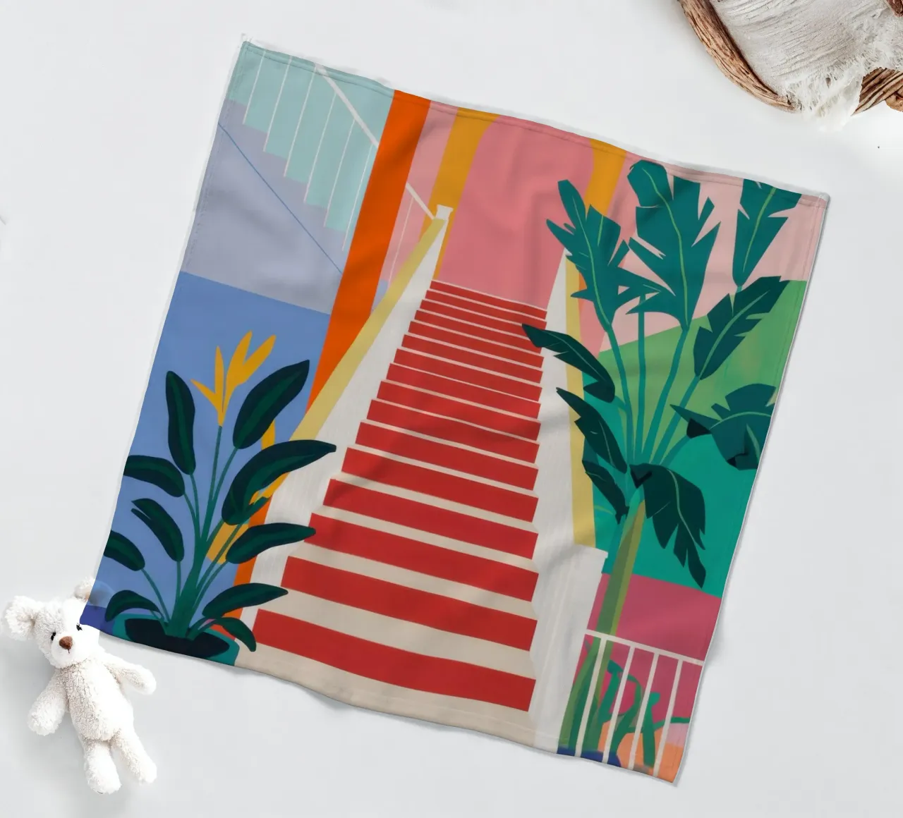 Scala per il paradiso coperta in pile da Veil Maya