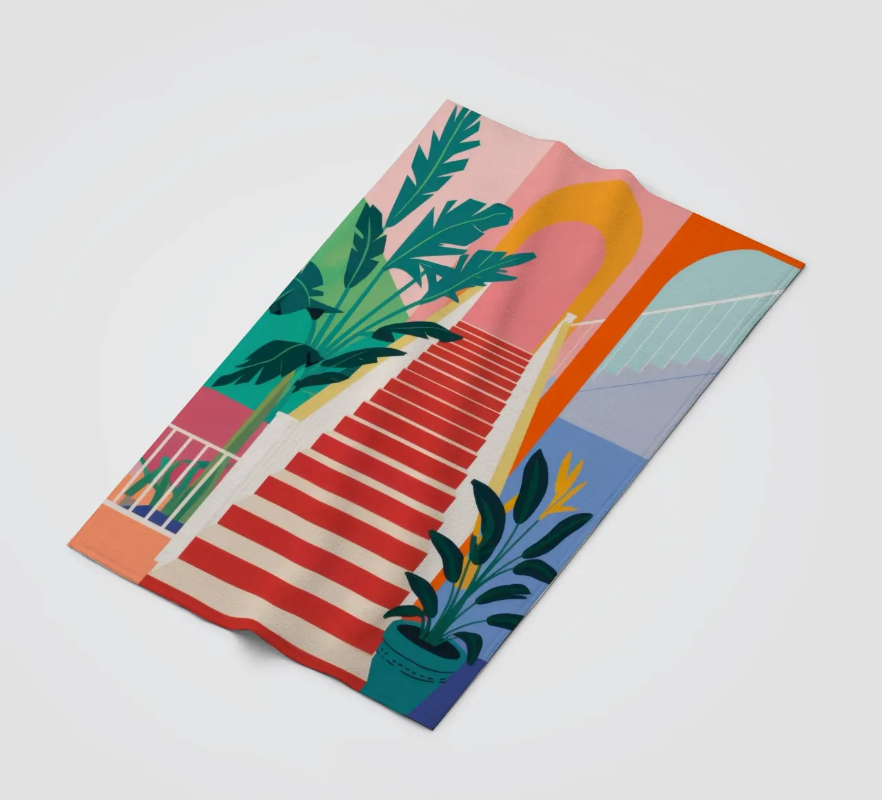 Scala per il paradiso coperta in pile da Veil Maya