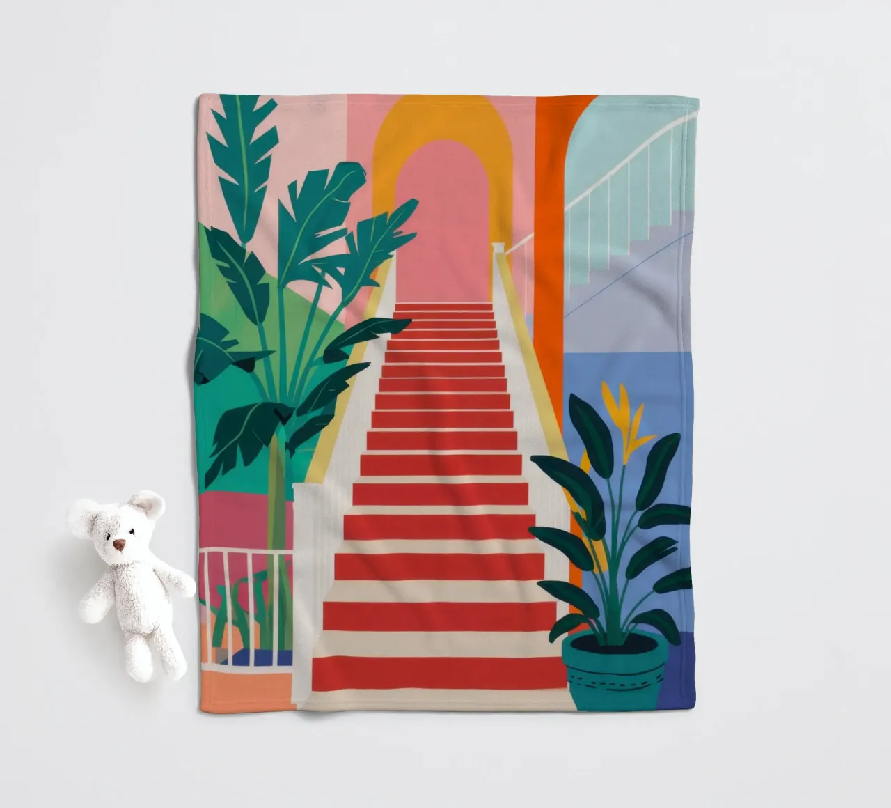 Scala per il paradiso coperta in pile da Veil Maya