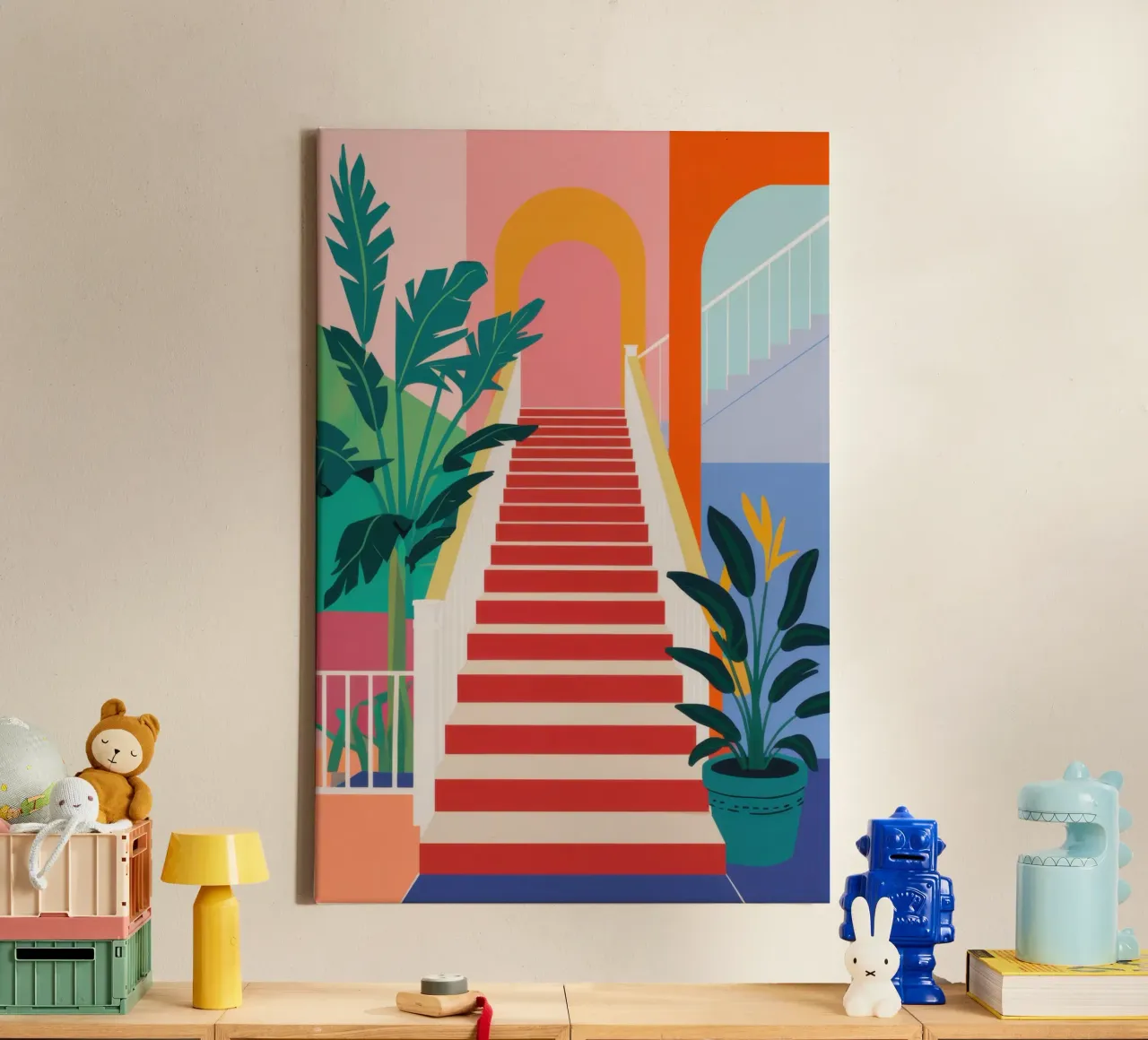 Die Treppe zum Paradies Leinwand von Veil Maya