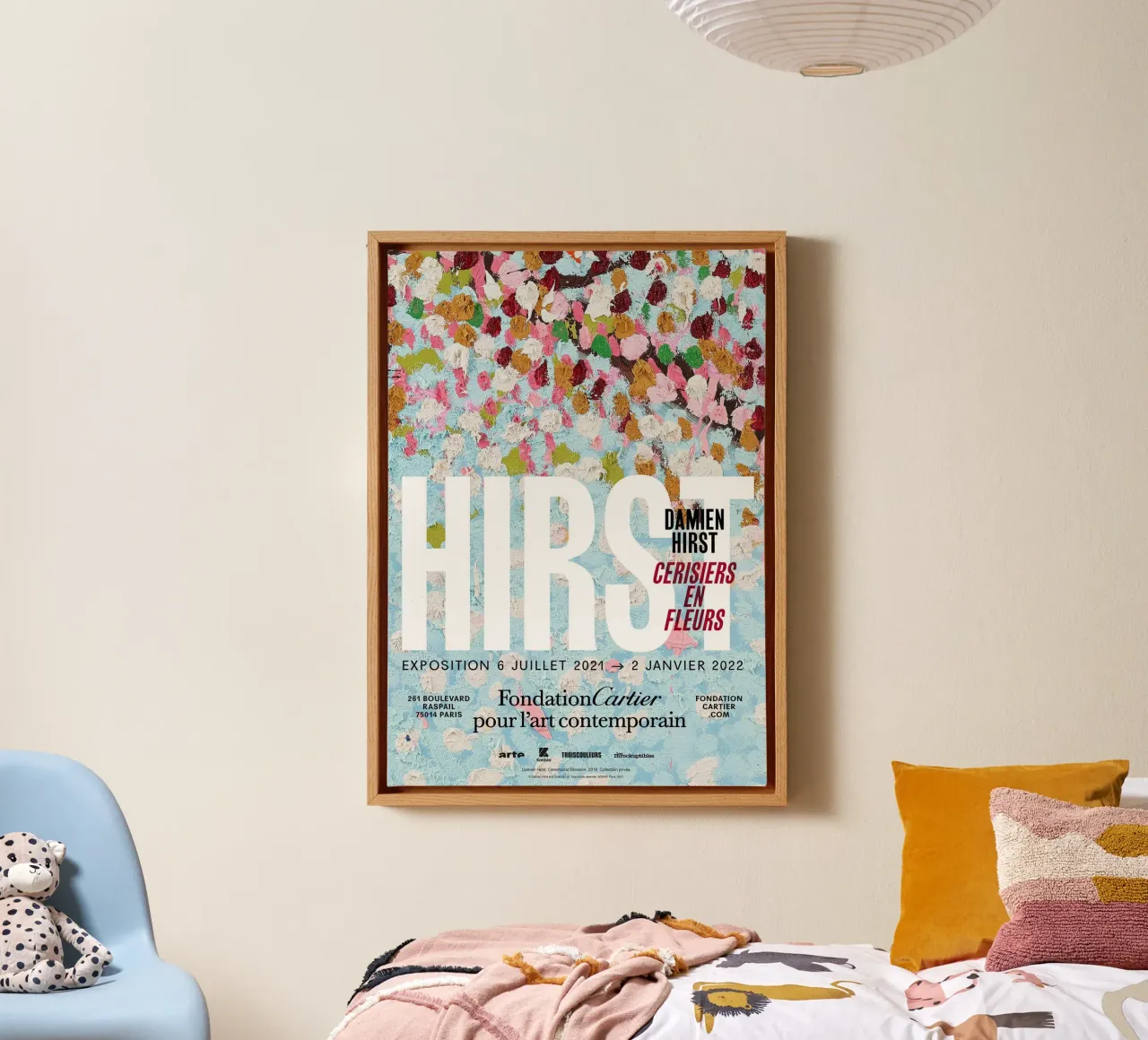 Esposizione di Damien Hirst tela con Cornice a cassetta da Romeyoprints