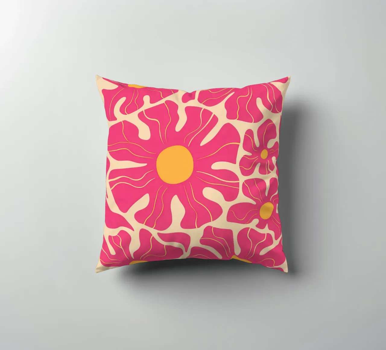 Petali rosa pop art cuscino da Bring Haven