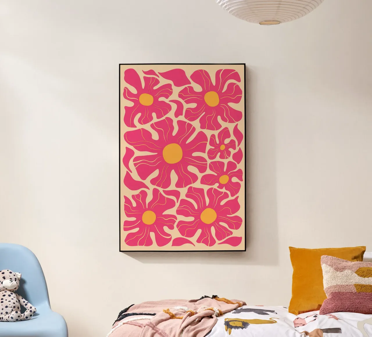 Petali rosa pop art plexiglass da Bring Haven