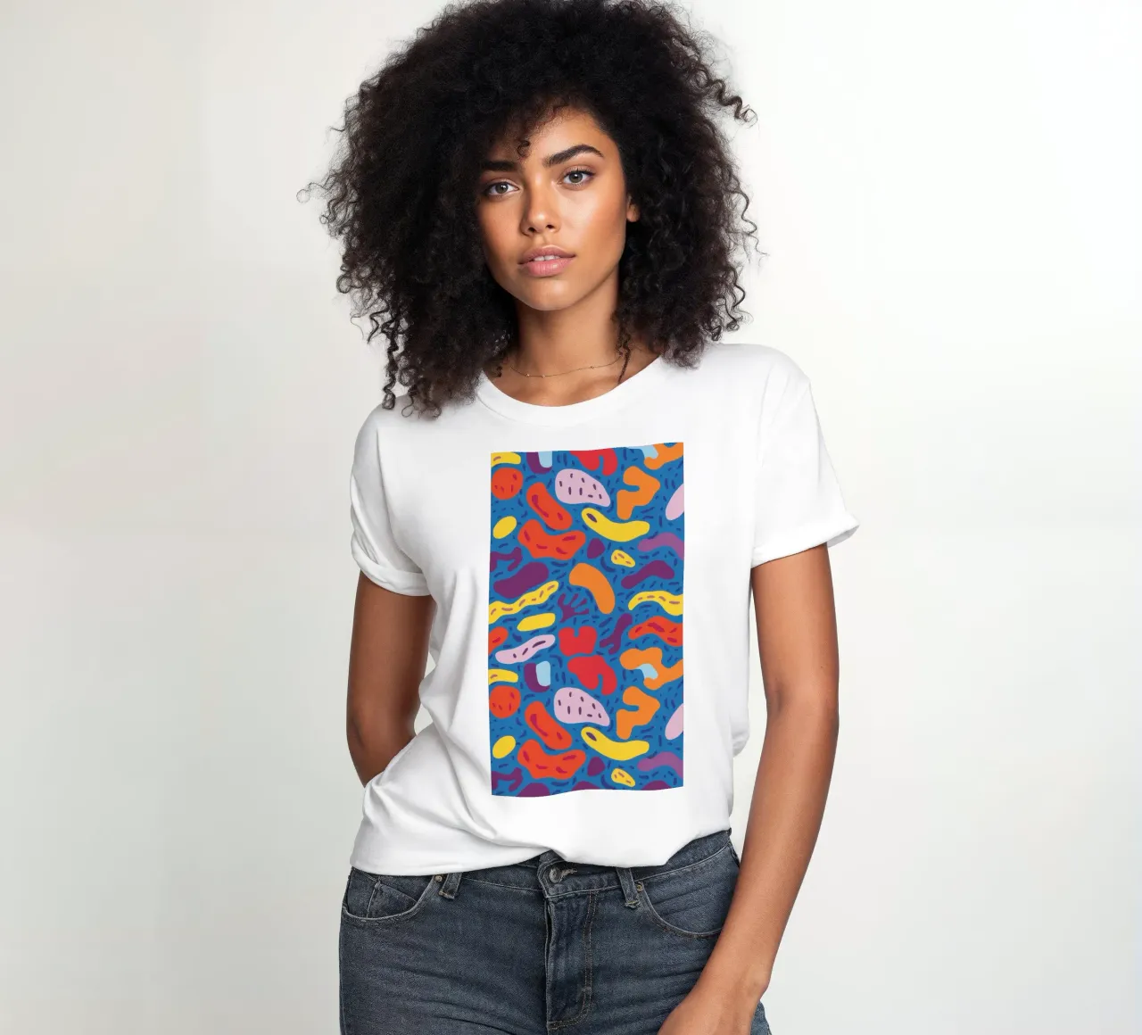 Patrón Funky Banana camiseta de mujer de Flock Reverie