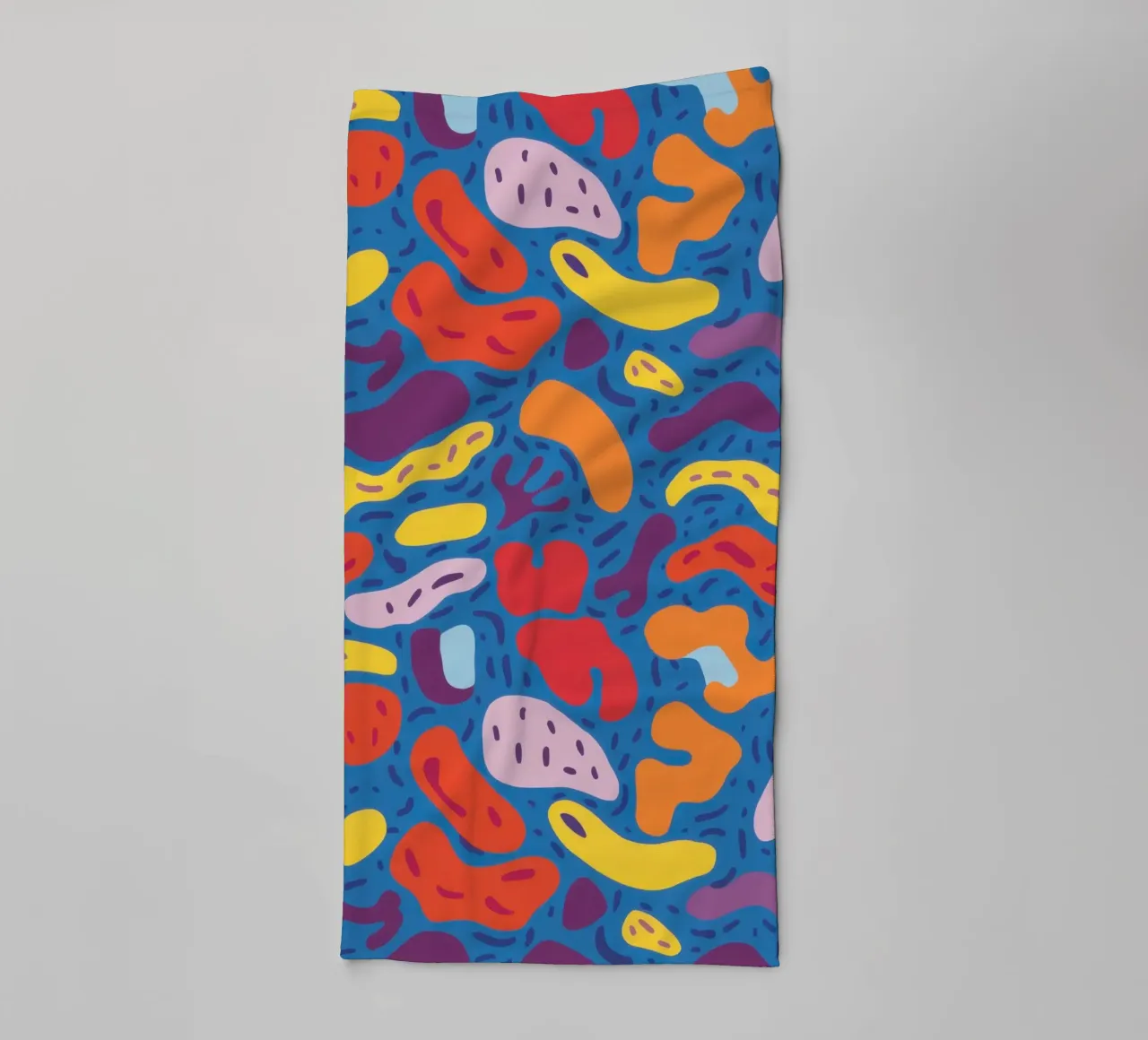 Funky Banana Pattern towel by Flock Reverie