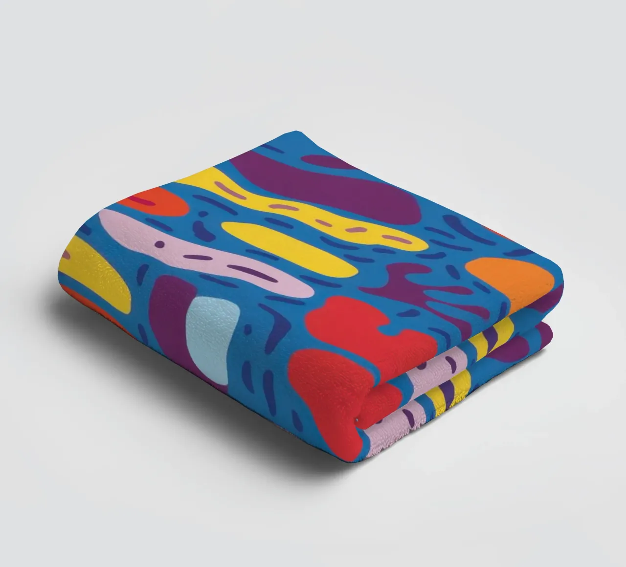 Funky Banana Pattern towel by Flock Reverie