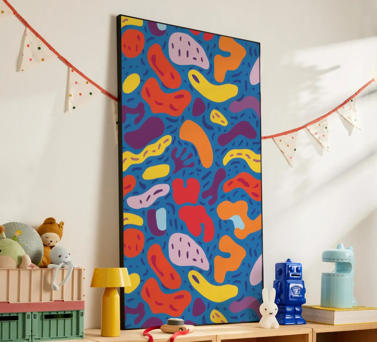 Funky Banana Pattern forex plate by Flock Reverie
