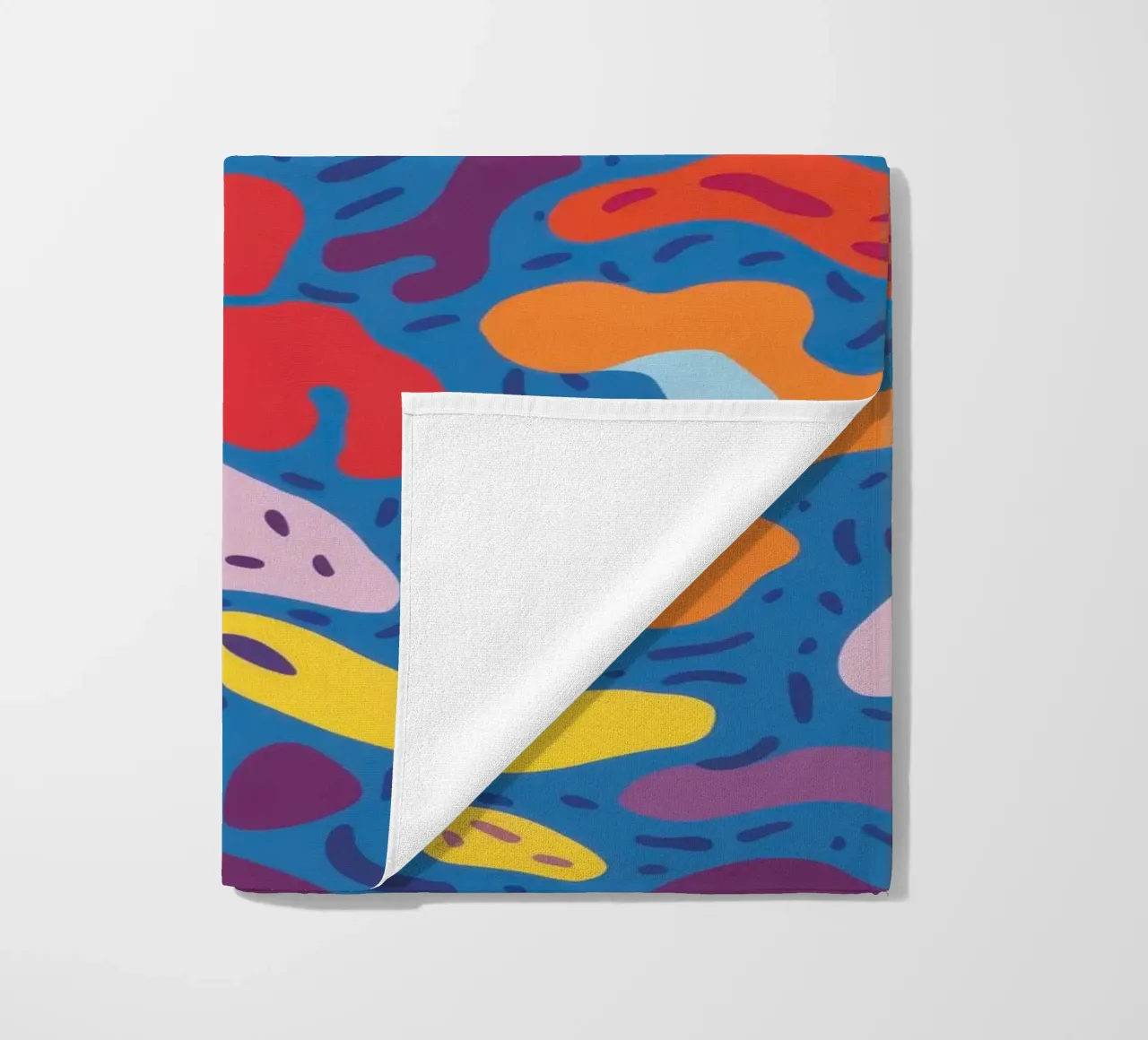Funky Banana Pattern beach towel by Flock Reverie