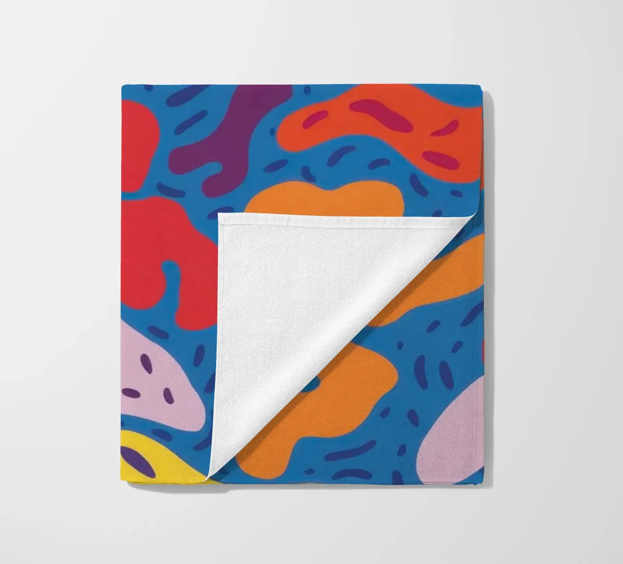 Funky Banana Pattern beach towel by Flock Reverie